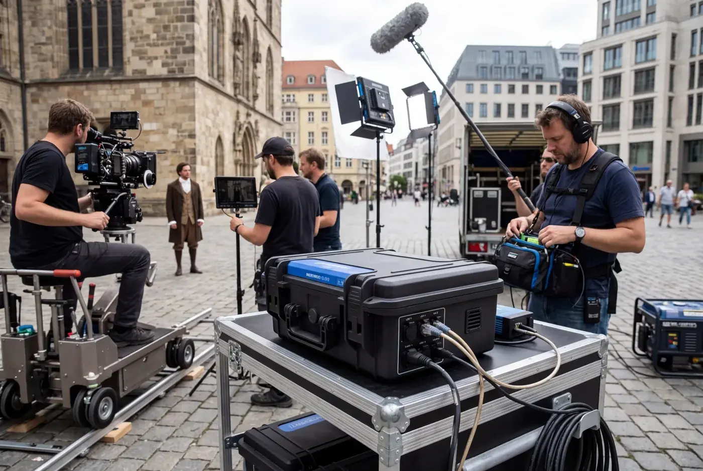 RouterBoxx bei einer Veranstaltung / Medienproduktion
